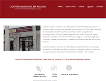 Tablet Screenshot of cartorioalmada.org